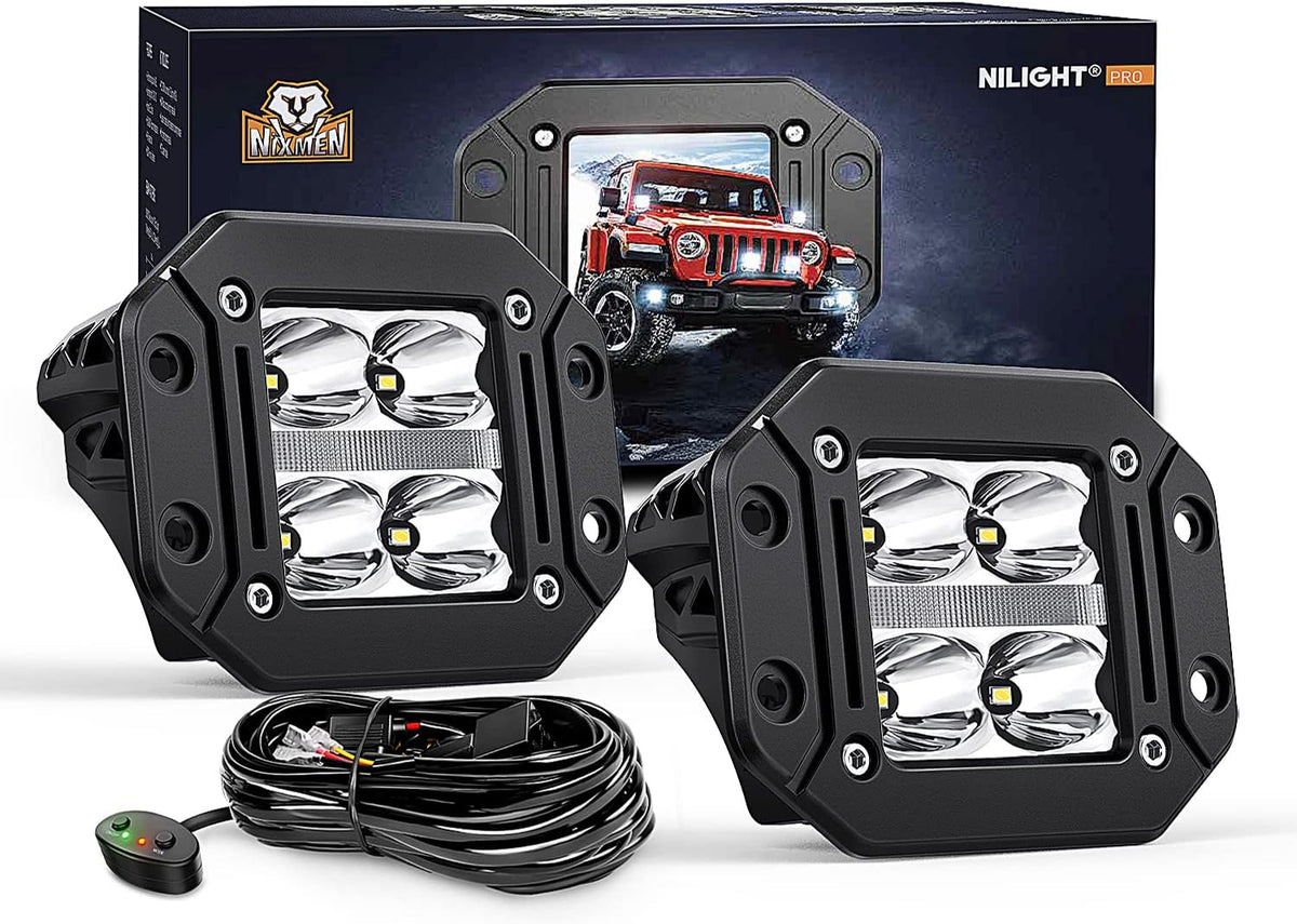 nilight 2 pcs flush mount 4.8 inch 20, main product view