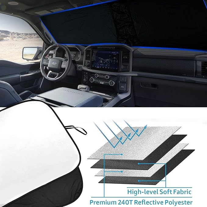 2025 Upgrade Front Windshield Sunshade fit - Image 5