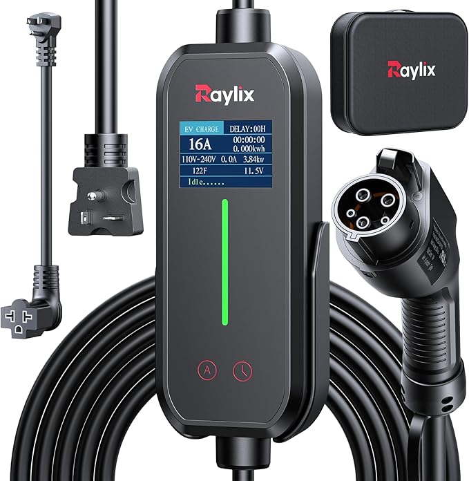 2025 Upgraded Level 1&2 Portable EV Charger, 16Amp Adjustable Current & Timer - Image 8