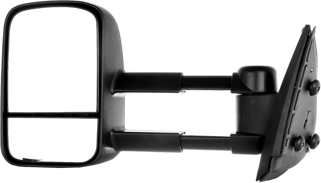 A Pair Towing Mirrors Fits 2008-2013 for Chevy Silverado for GMC Sierra 1500/2500 HD/3500, Manual Adjusted View Mirror