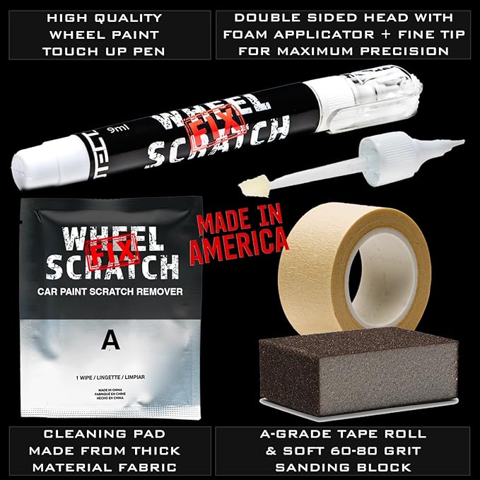 Dark Silver Rim Touch Up Paint Kit, Car Wheel Scratch Repair Kit, Wheel Touch - Image 6