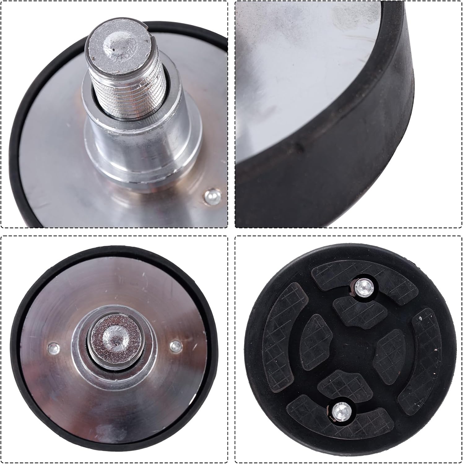 4PCS Shaft Diameter Car Lift Rubber Tray Heightening Feet Plus High Leg Pads, Screw Up Car Lift Pads Heightening Feet Tray (38mm)