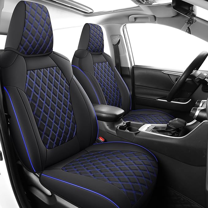 MIROZO Rav4 Seat Covers Full Set, Faux Leather Car Seat Covers Compatible by MIROZO
