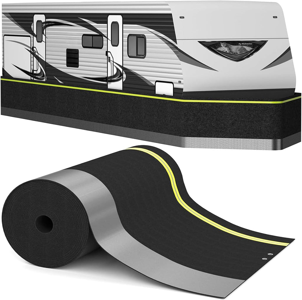 RV Skirting Kits for Winter - Heavy Duty Insulated Camper Skirt for Travel Trailer, 5th Wheel & Motorhome, All Weather Waterproof Windproof Cold Weather & UV Resistant Underpinning Cover, 78ft x 2.6ft