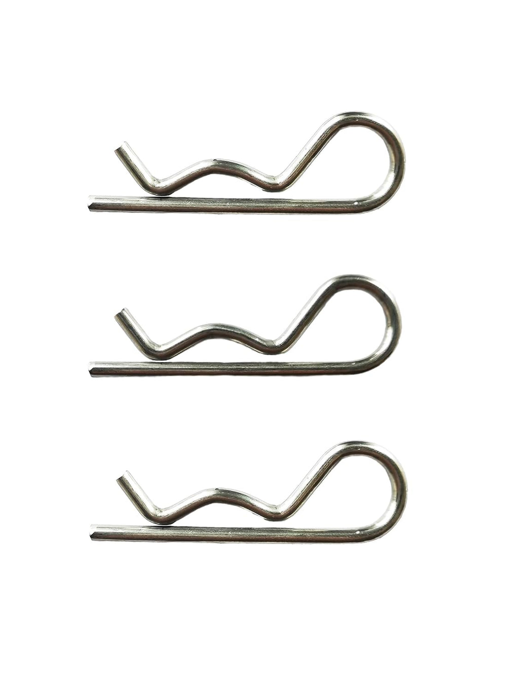 TS35010 Hitches Tow and Stow Stainless Steel Receiver Replacement for 2" & 2.5" Hitch Pins Keeper Clips (Silver)