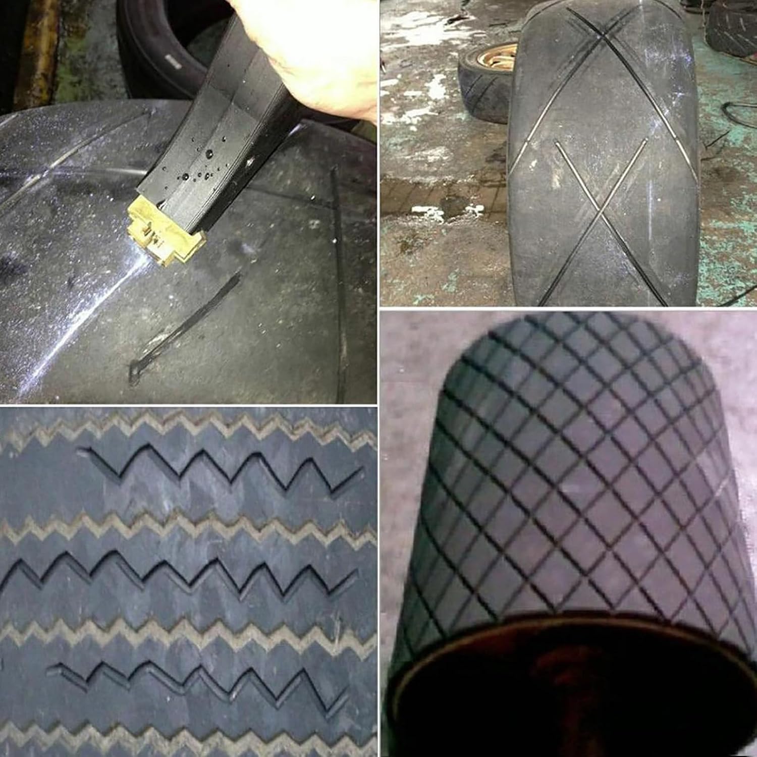 V/U-Shape Engraving Blades (4mm), Tyre Grooving Blade (20pcs), Fast Material Penetration + Cutting Depth Control, Thermal Conduction/Smooth Cutting, for Tire Grooving Machines,R2