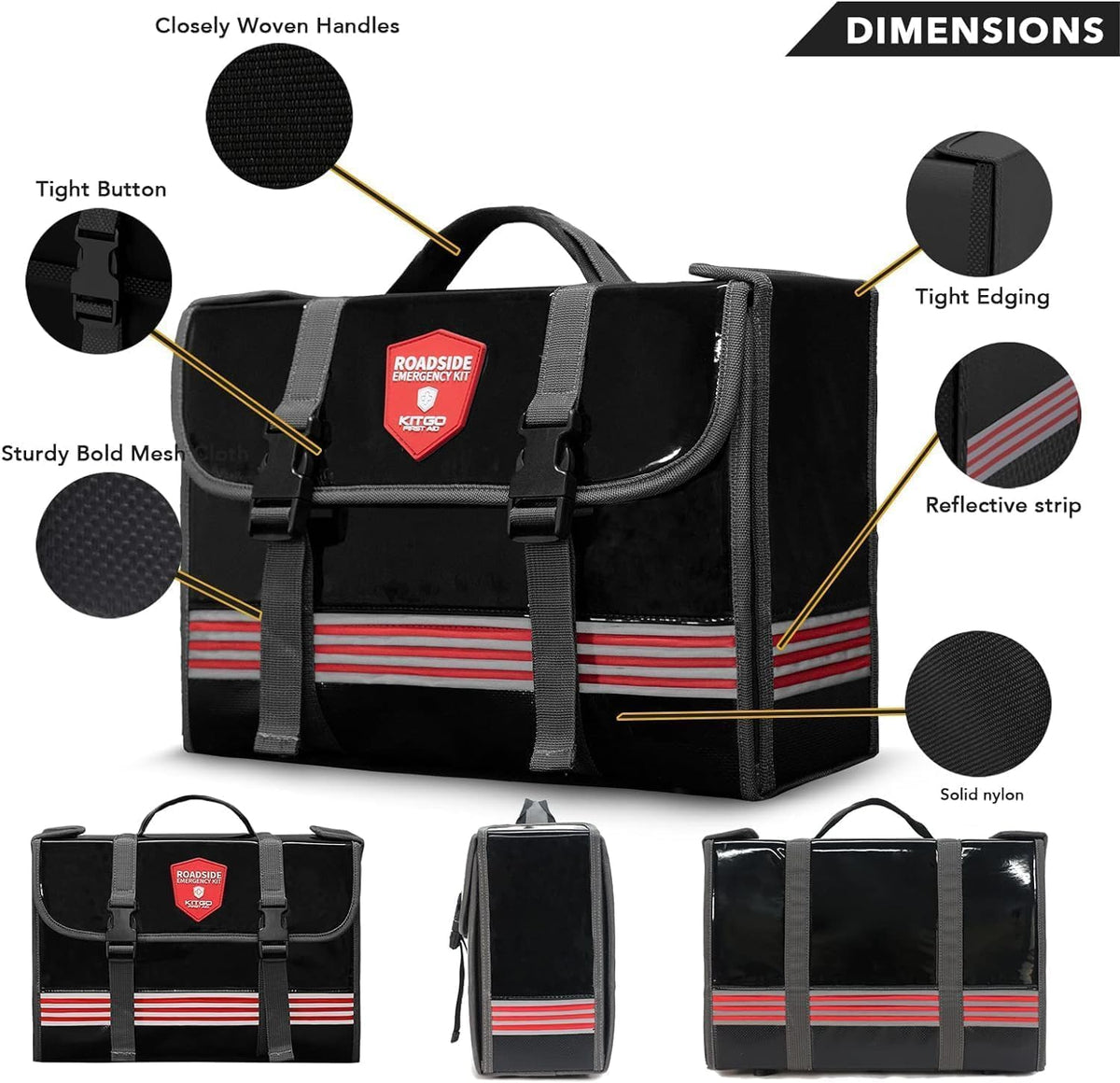 car emergency kit (126 piece)，gift for father women shown in use