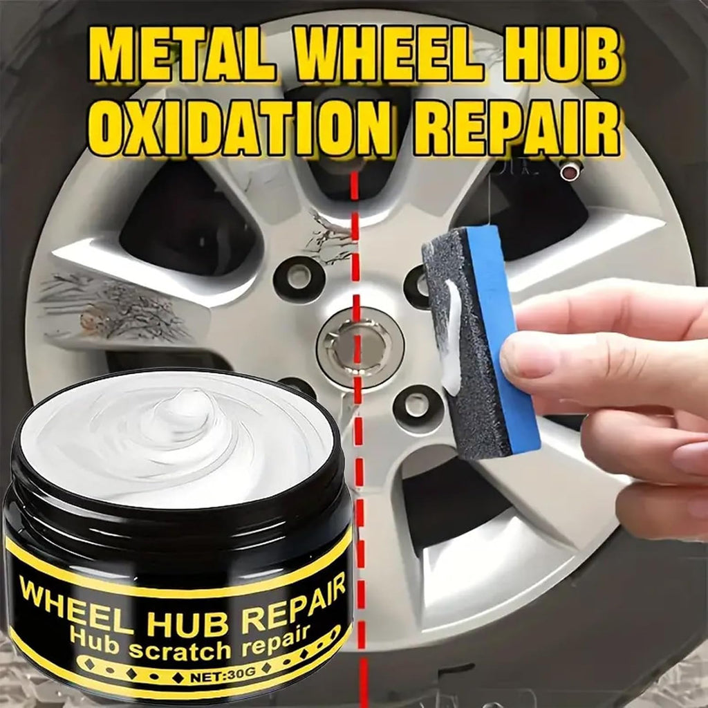 Wheel Rim Repair Kit - Scratch Wax and Metal Polishing Set for Chrome Surfaces | Ideal for Aluminum, Motorcycle, Boat, Truck, Car Door, Bumper, and Automotive Detailing Projects