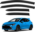 Window Visors Rain Guards for 2019-2025 Toyota Corolla Hatchback, Out-Channel