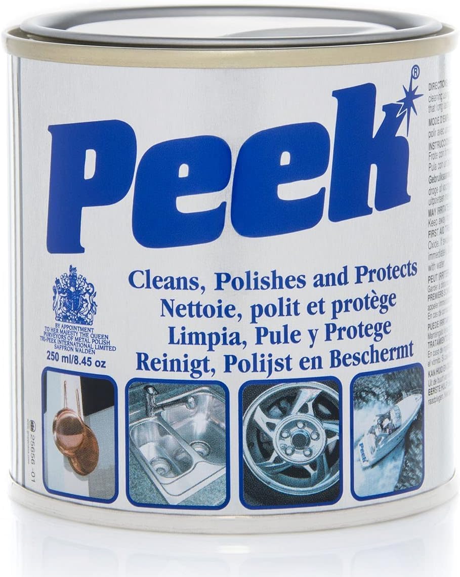 Tri-Peek-33007 Peek Polish, Aluminum and Chrome Metal Polish - 250ml (9.83 oz) Can