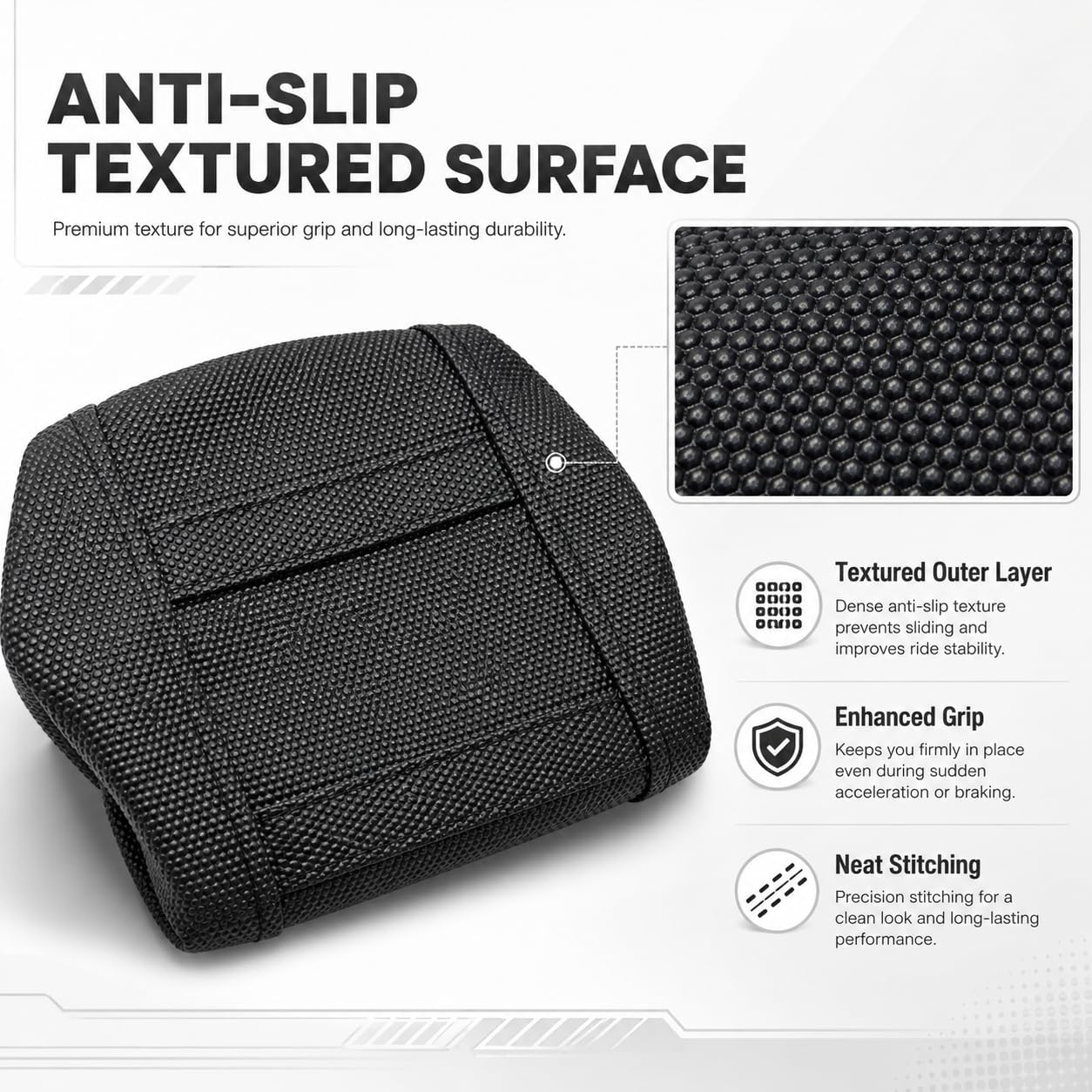 Seat Cover for Yozma IN10 eBike, Non-Slip Cousion Upgrad Seat Skin for Electric Dirt E Bike IN 10, Off-Road Motocross DirtBike Seat Wrap Protector Black Accessories (Black)
