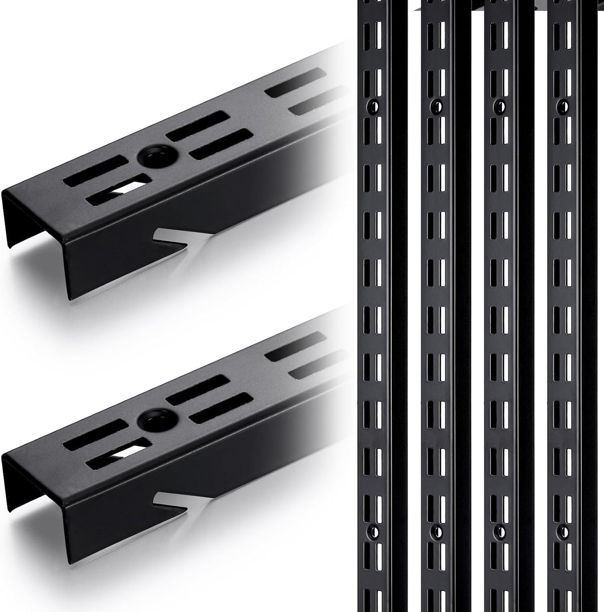 morningro 6 pcs shelf rails bracket track 47.5, main product view