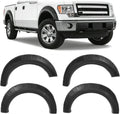 Fender Flares Compatible with 2009-2014 Ford F-150 | Styleside Bed 67.0"/78.8"/97.4", Excludes Platinum & Raptor Models, Pocket Rivet Style, Textured Black, 4PCS