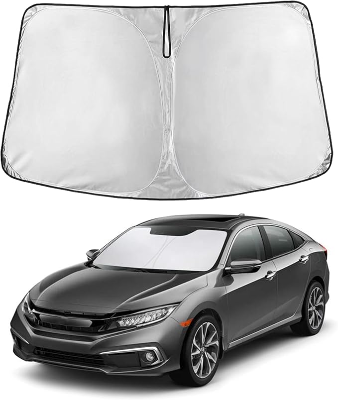 Econour Windshield Sun Shade for Honda Civic 2016-2021 Sunshade Foldable Window by EcoNour
