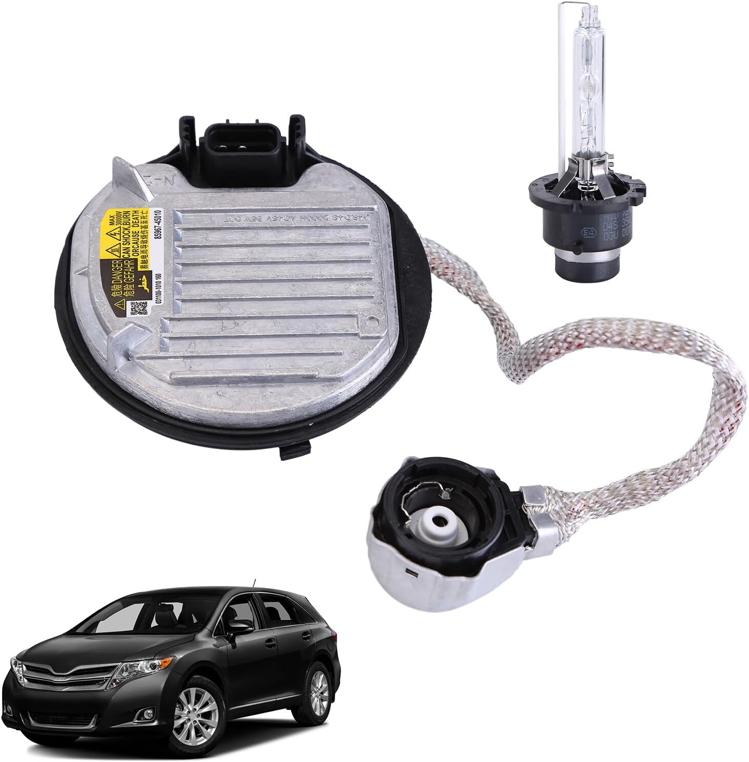PHEZEN Xenon HID Headlight Ballast Control Unit with D4S Bulb Compatible with 2012-2015 Lexu*s LX570 RX350 IS250 IS350 & 2011-2015 Toyot*a Avalon Prius Avensis,replaces85967-45010 85967-08020