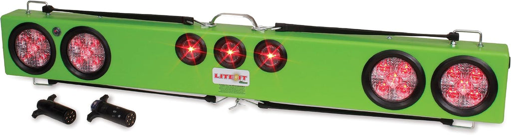 48" Wireless Towing LED Light Bar with 7 Pin Round Transmitter, 12V Rechargeable