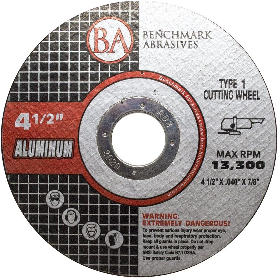 benchmark abrasives grinder cut off wheels 4 1/2, main product view