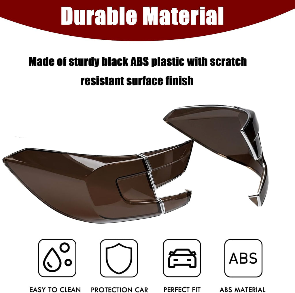 Tail Light Covers Guards Fit for Honda Accord 10th Gen 2018-2022 Accessories EX/EX-L/LX/Sport/Touring, Smoked Black Rear Light Protective Cover Guards Trim Set Exterior