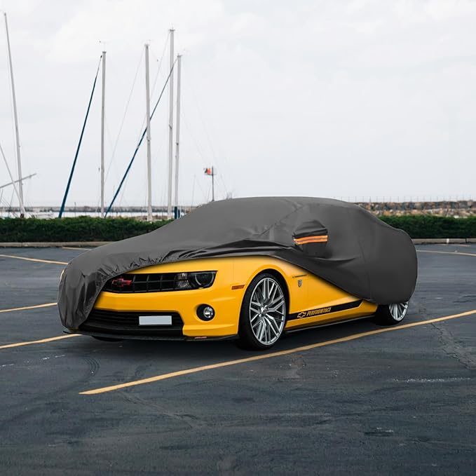 MORNYRAY Compatible with Chevy Camaro, Car Cover Outdoor Waterproof Sun Rain - Image 6