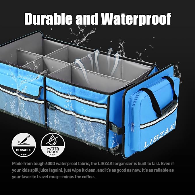 LIBZAKI Oversize 4 in 1 Car Trunk Storage Organizer - Image 2