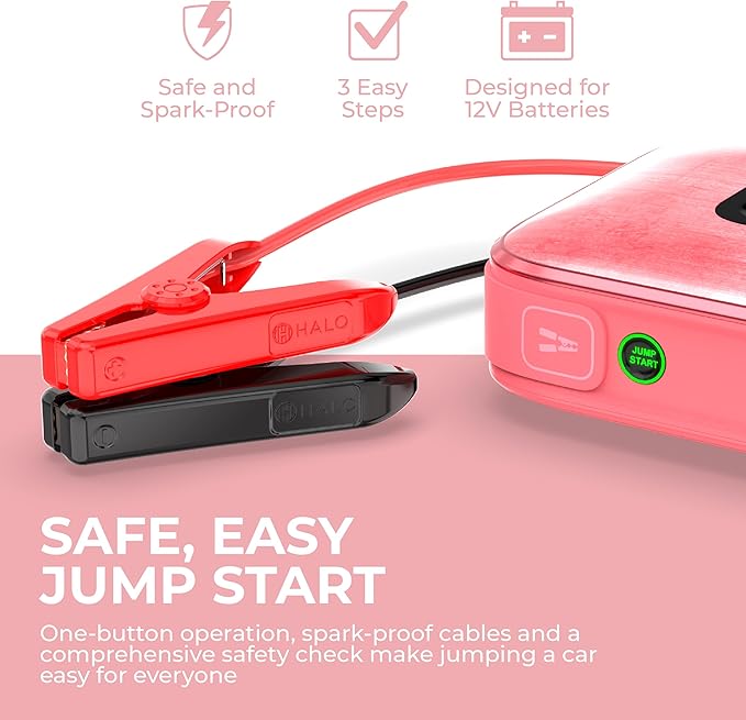 HALO Bolt Ultimate 3 Portable Car Battery Jump Starter | 130 PSI Air Compressor - Image 6