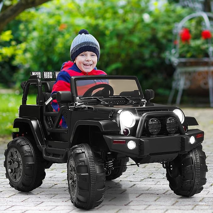 Costzon Ride On Car, 12V Battery Powered Electric Ride On Truck w/Parental - Image 3