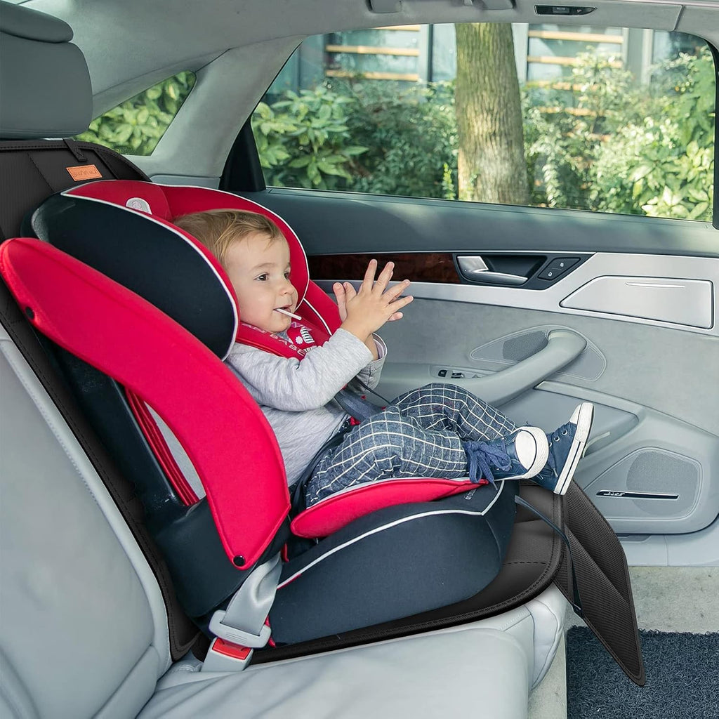 smart elf car seat protector, thickest padding and, side view