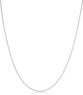 kooljewelry 14k white gold 0.6 mm diamond-cut cable, main product view