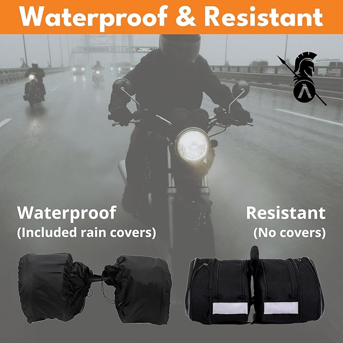 Motorcycle Saddlebags, 36L-58L Expandable Capacity, Motorcycle Panniers - Image 3