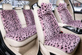 fluffy leopard car seat cover 9pcs universal anti-slip, main product view