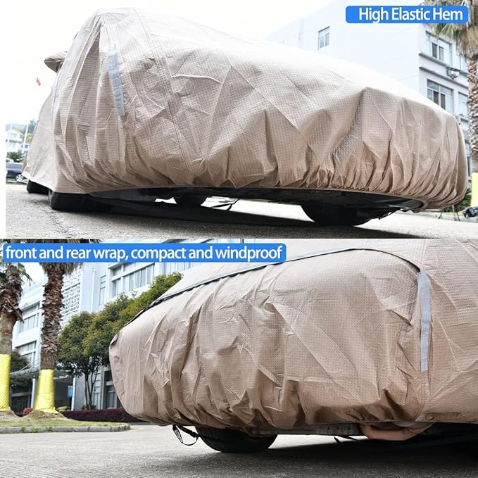 Tecoom Thick Shell Car Cover Waterproof All Weather - Image 7