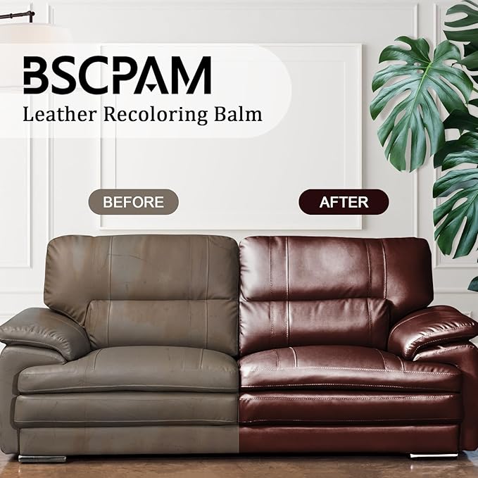 Black Leather Recoloring Balm, 12oz Leather Color Restorer - Image 2