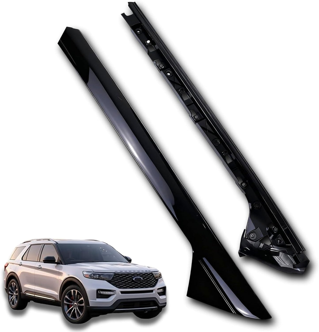 Right Passenger Side Windshield A-Pillar Molding Trim, Outer Cover Compatible with 2011-2019 Ford Explorer, Replaces 926-451 BB5Z-7803136-AA BB5Z7803136BA