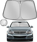 Windshield Sun Shade for 2008-2014 MERC-e-des-Be-nz C-Class w203 Foldable Sun by Fonowka