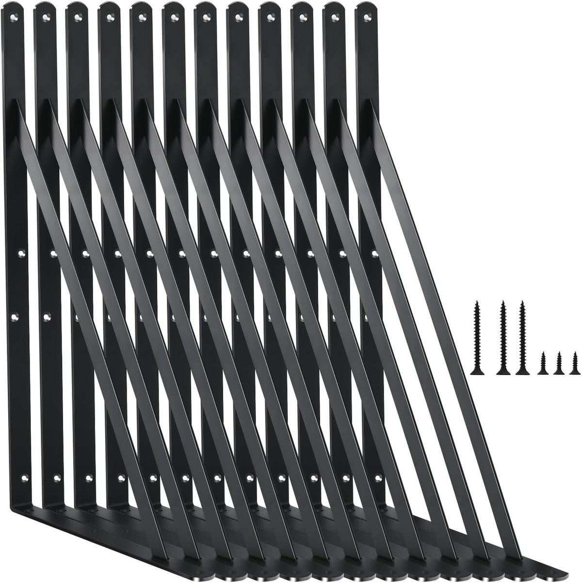 l14 x h 10" black heavy duty shelf, main product view