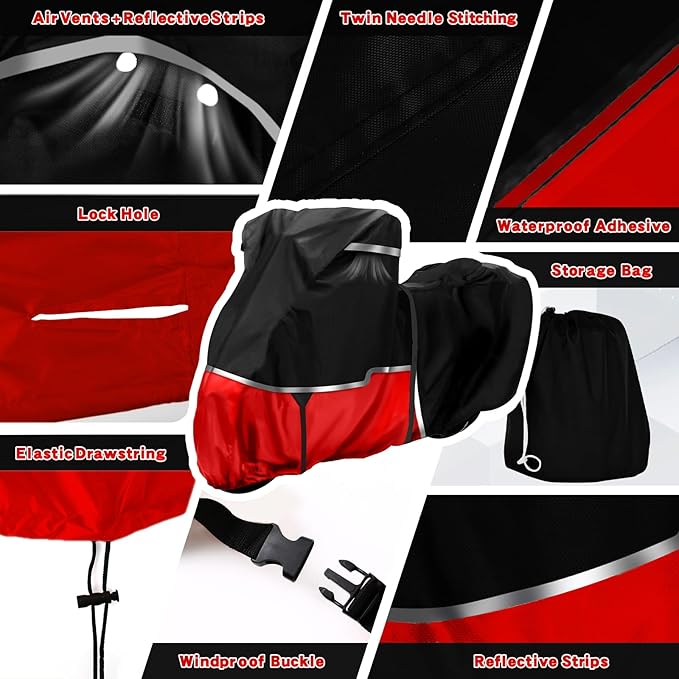 420D Motorcycle Cover Suitable for Kawasaki Ninja 400 500 650 Z900 Zx6r Models - Image 7