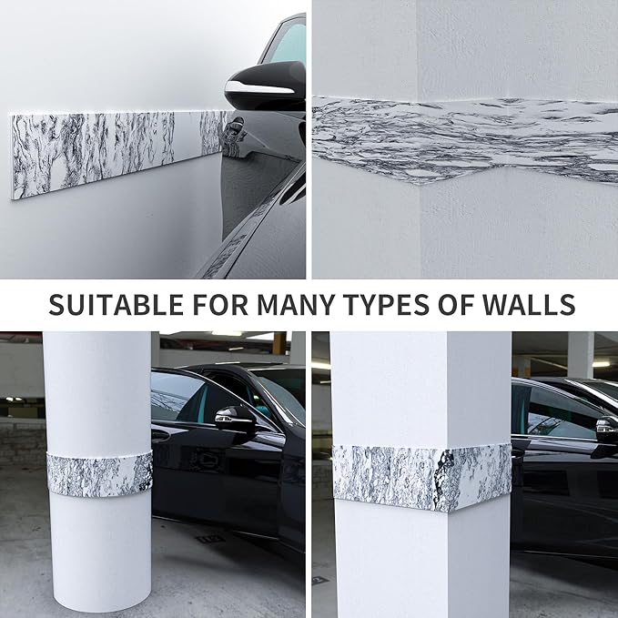 Ampulla GWP01 Marble Grain Garage Wall Protector Car Door Protectors, Garage - Image 5