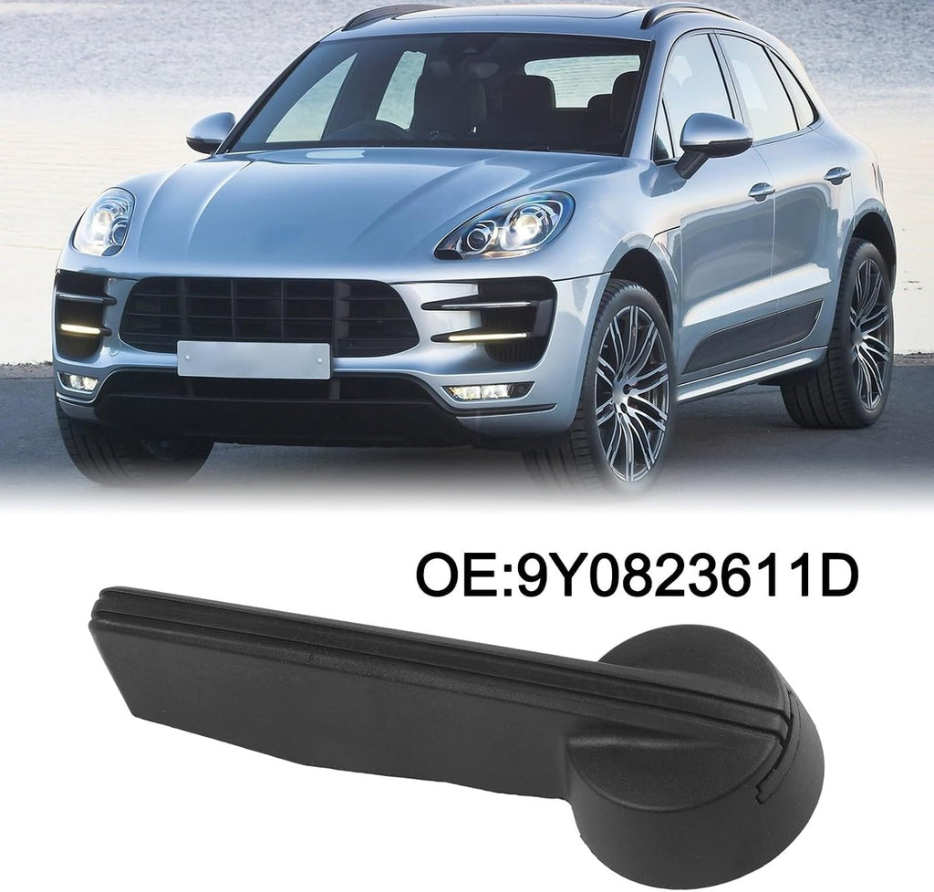Hood Opening Handle 9Y0823661D for Porsche for CAYENNE & for MACAN 2018-2023, Fixes Broken, Floppy Release Lever, Black ABS Engine Lid Latch Replacement, Restores Smooth Hood