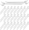 50Pcs 8"/20CM Pegboard Hooks Assortment Set, Metal Peg Board Hooks by Yauhar