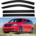 Window Visors Rain Guards for 2008-2020 Dodge Grand Caravan, Out-Channel Window