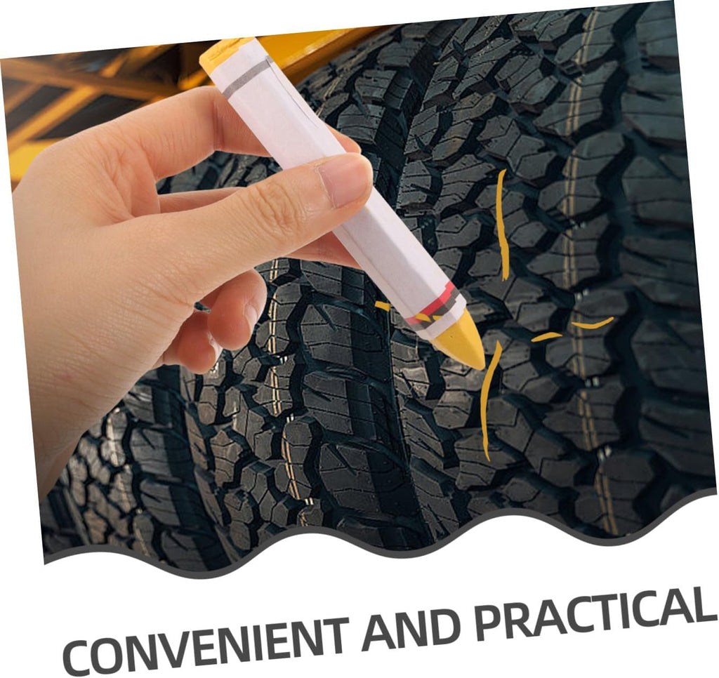 SHINEOFI Tire Marking Pens 2 Pack Tire Marker Pens for Car Repair and Maintenance Fine Tip Wax Marking Pen for Motorcycle Bicycle and Vehicle Surface Marking