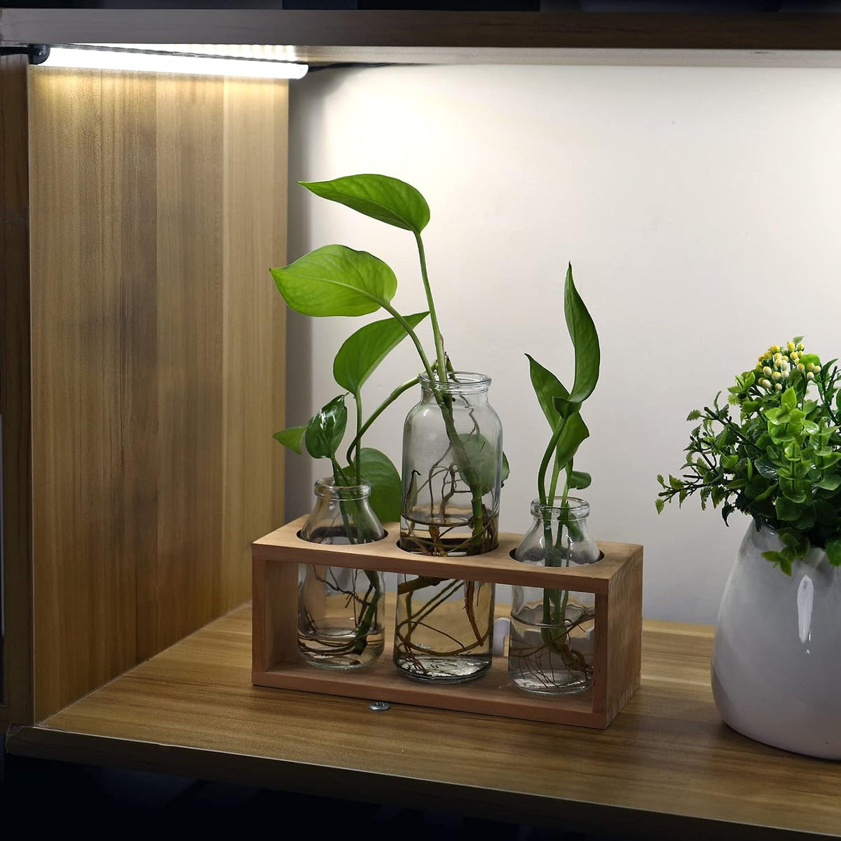litever led safe lighting kit plug in. door on a desk or shelf