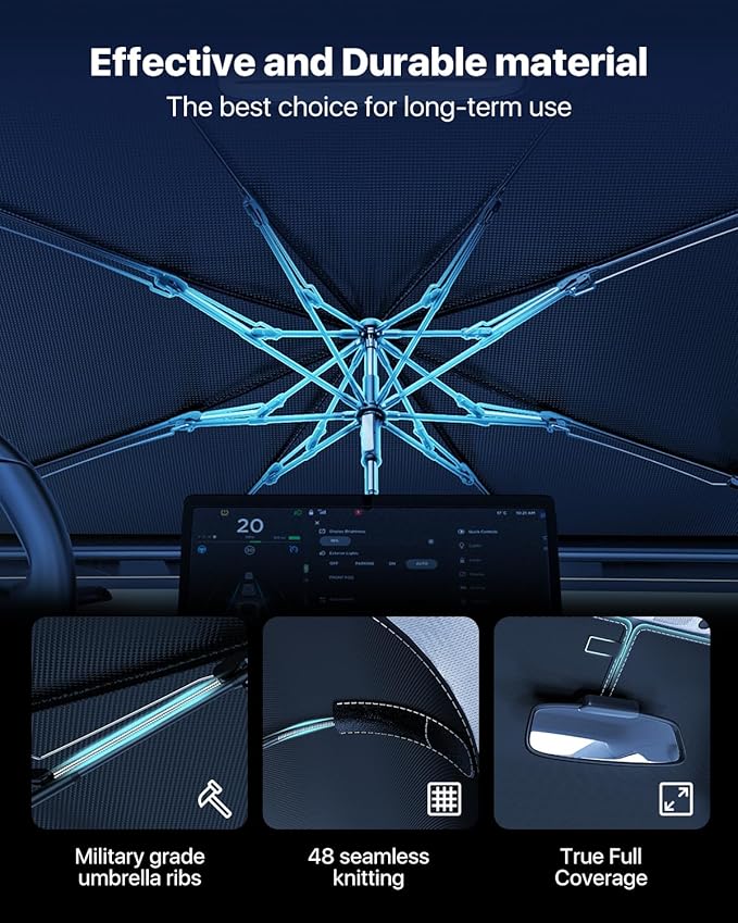 Nmoiss Windshield Sun Shade Umbrella - Image 7