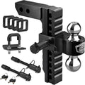 kohree 10" adjustable trailer hitch fit 2" receiver, main product view