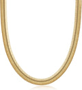 barzel 18k gold plated flat herringbone snake chain, main product view