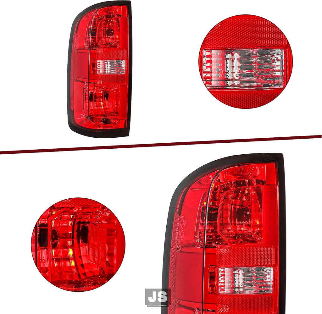 JSBOYA Halogen Tail Light Fits for 2015-2022 Chevy Colorado Outer Rear Taillight Assembly OE Direct Replacement with Bulbs Brake Tail Lamp LH (Left Driver Side) 84169777 GM2800270