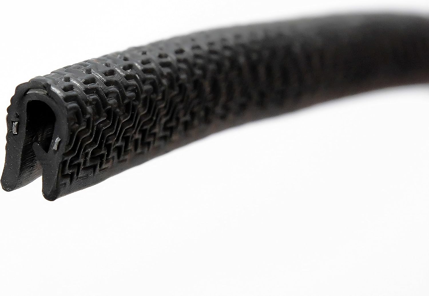 Flexible PVC Plastic Edge Trim - 1/16 Edge, 3/8 Leg Length Protector for Sharp & Rough Surfaces - Double Gripping - 25 Feet Length (7.65 M) - Fits Home, Boats, Car, Machinery