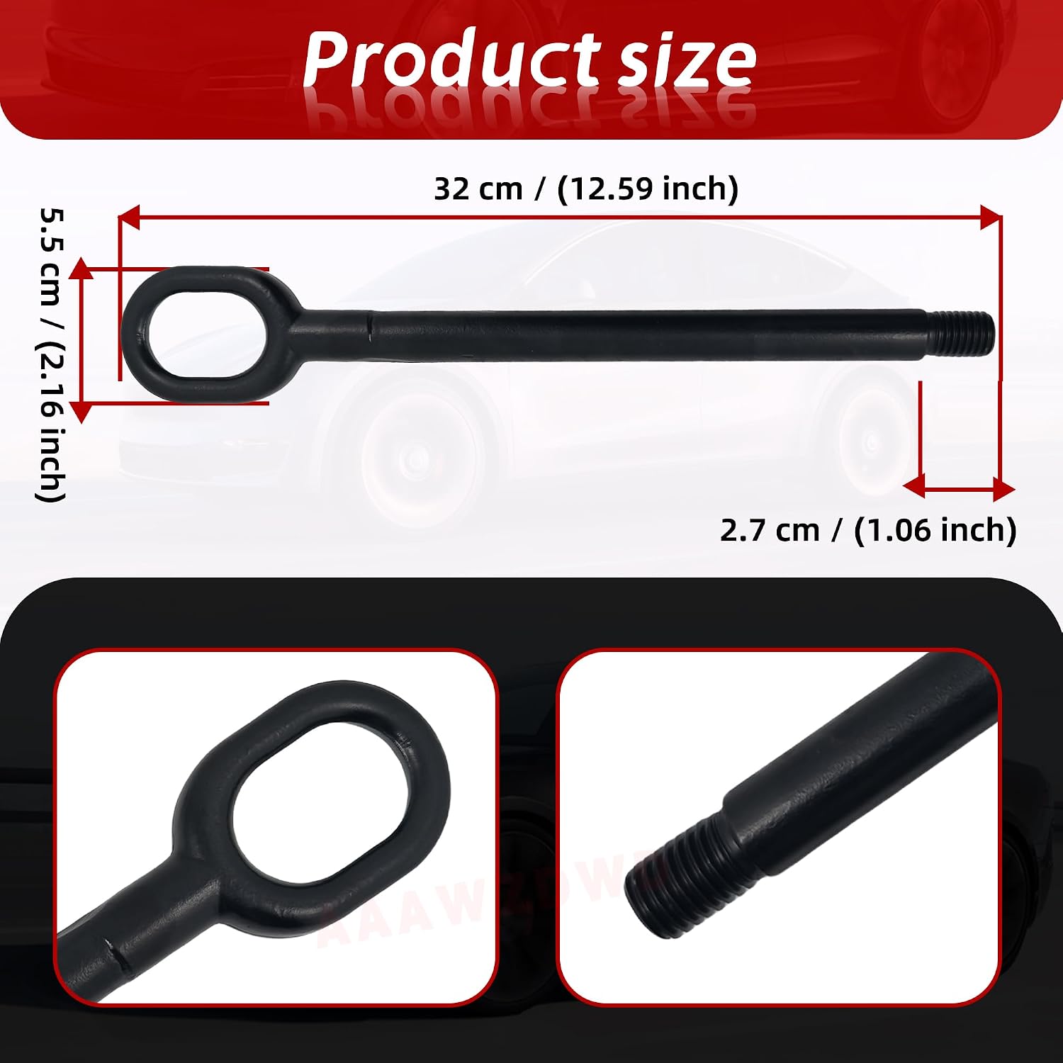 for VW Transporter Caravelle Tow Hook Compatible with VW T4 T5 Transporter Towing Hook Replacement#7H0807401 7E0807401