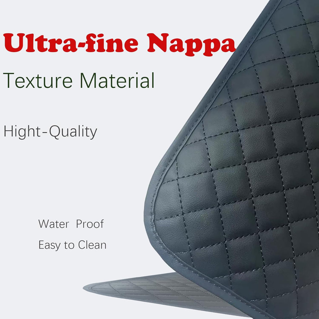 Upgraded Car Middle Center Console Cover with 2 Storage, Universal Microfiber Leather Car Armrest Cover Cushion for Most Vehicles, Memory Foam Comfort Stylish Leather Scratch-Resistant, Thickened