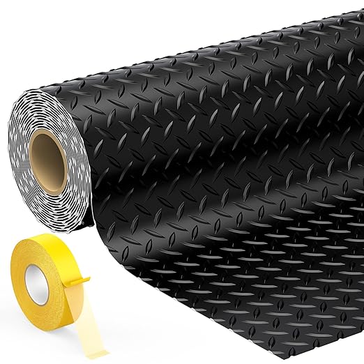 7.8 x 18 FT Garage Floor Mats for Under Car, 2.8mm Thickened Rubber Garage by Geemax